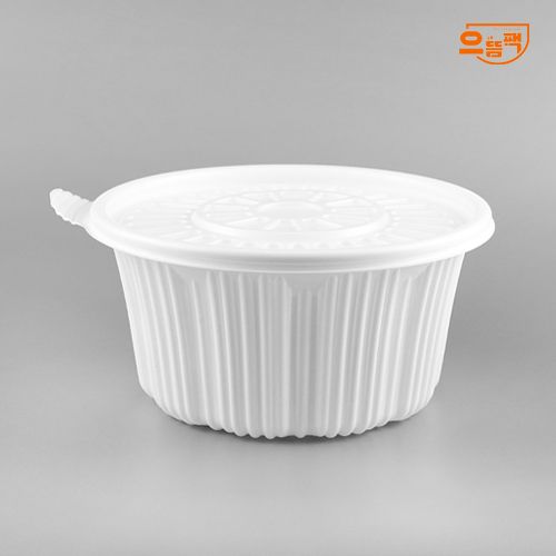 215Ø 마라탕용기 중 50개 세트 (백색/PP/AJ)