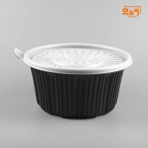 215Ø 마라탕용기 중 50개 세트 (검정/PP/AJ)