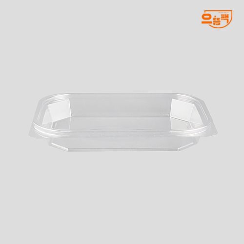 JS-211 반찬 샐러드용기 1칸 80개 세트 (투명/PET)