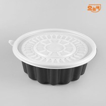 195Ø 냉면용기 소 50개 세트 (검정/PP/AJ)