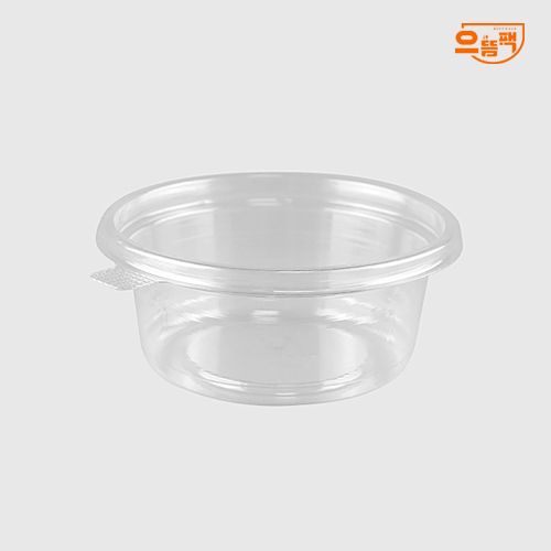 125Ø 원형용기 중 100개 세트 (투명/PET/AJ)