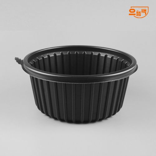 195Ø 미니탕용기 대 50개 세트 (검정/PP/AJ)