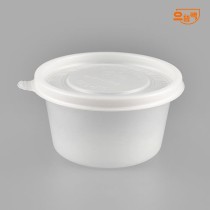 원형죽용기 대 100개 세트 (반투명/PP/AJ)