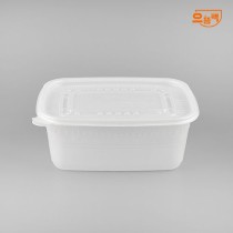 사각죽용기 특대 50개 세트 (백색/PP/AJ)