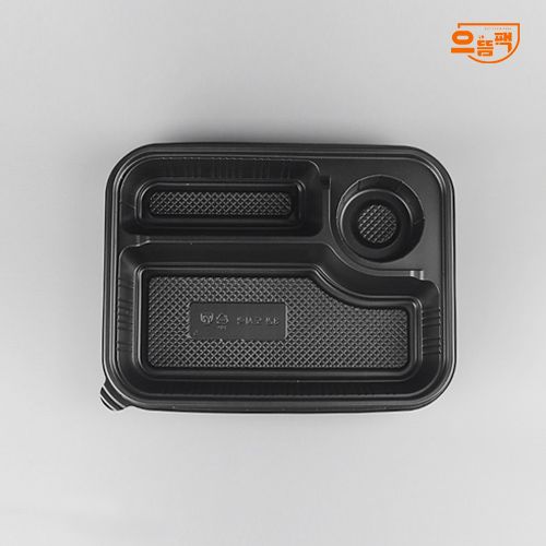 3칸 도시락 50개 세트 (검정/PP/AJ)