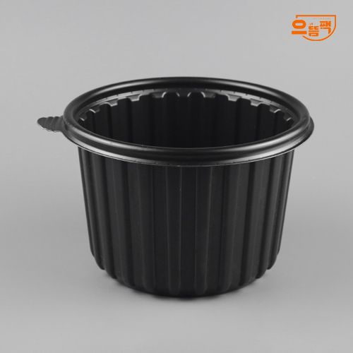 158Ø 탕용기 특대 50개 세트 (검정/PP/AJ)