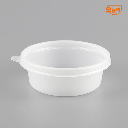 원형죽용기 소 100개 세트 (반투명/PP/AJ)