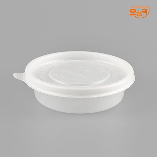 원형죽용기 특소 100개 세트 (반투명/PP/AJ)