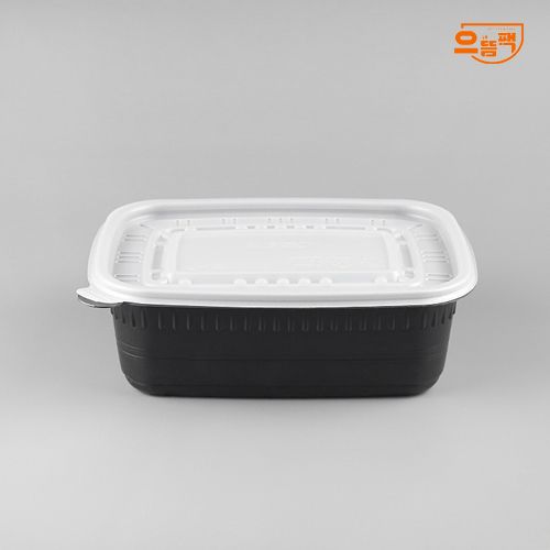 사각죽용기 대 50개 세트 (검정/PP/AJ)