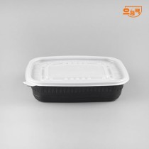 사각죽용기 소 50개 세트 (검정/PP/AJ)