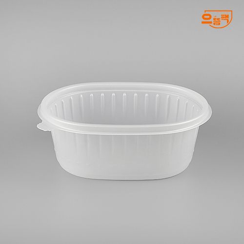 타원죽용기 대 50개 세트 (반투명/PP/AJ)