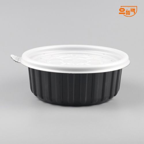 158Ø 탕용기 소 50개 세트 (검정/PP/AJ)