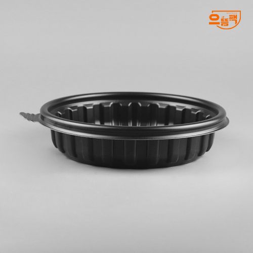 158Ø 탕용기 특소 50개 세트 (검정/PP/AJ)