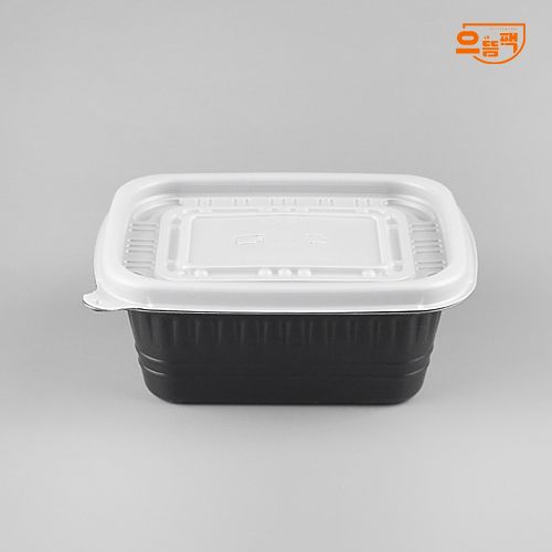 사각반죽용기 대 50개 세트 (검정/PP/AJ)