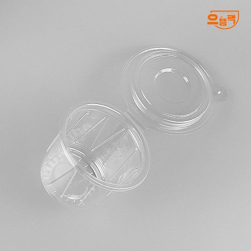 원터치 원형 대 100개 (투명/PET/AJ)