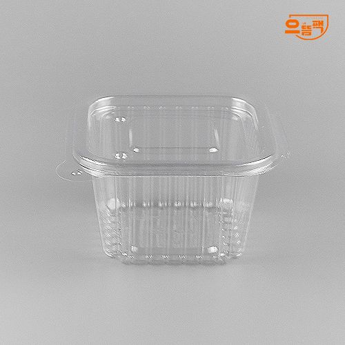 원터치 사각 대 100개 (투명/PET/AJ)