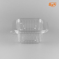 원터치 사각 소 100개 (투명/PET/AJ)