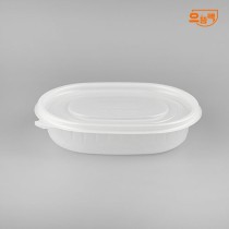 타원죽용기 소 400개 세트 (반투명/PP/AJ)