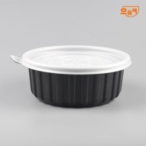 158Ø 탕용기 소 300개 세트 (검정/PP/AJ)
