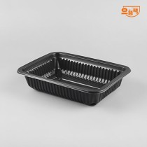 19144 실링용기 800개 (검정/PP/AJ)