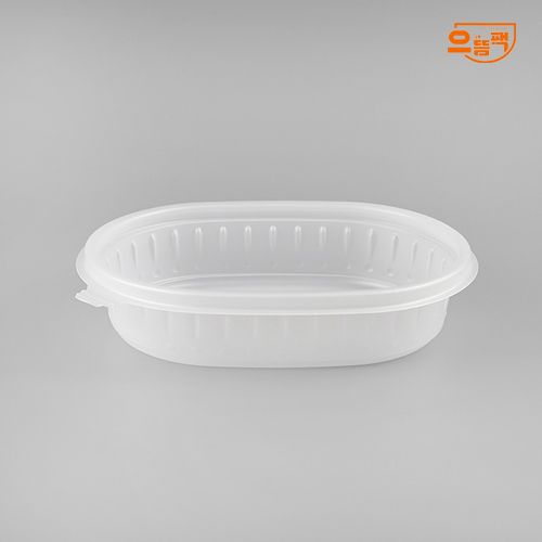 타원죽용기 소 50개 세트 (반투명/PP/AJ)