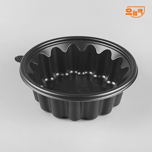 195Ø 냉면용기 소 300개 세트 (검정/PP/AJ)