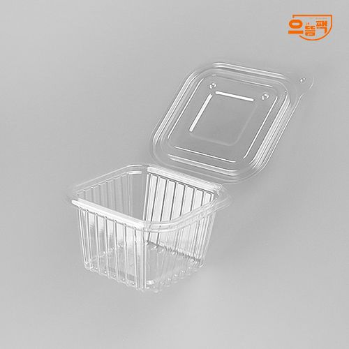 원터치 사각 대 500개 (투명/PET/AJ)