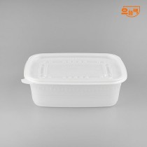 사각죽용기 대 100개 세트 (백색/PP/AJ)