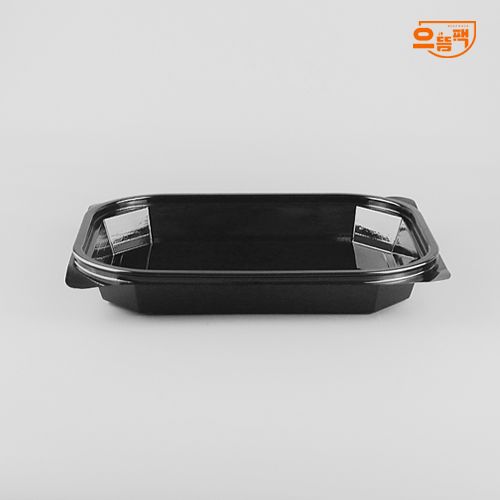 JS-211 반찬 샐러드용기 1칸 80개 세트 (검정/PET)