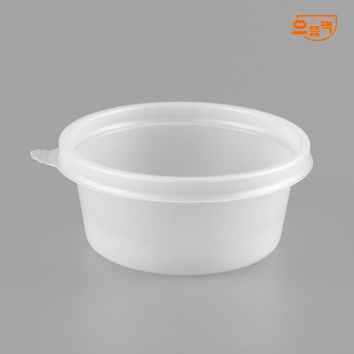 원형죽용기 중 100개 세트 (반투명/PP/AJ)