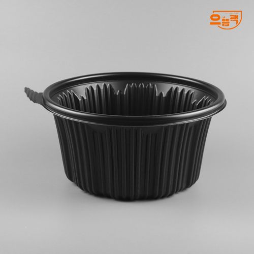 215Ø 마라탕용기 중 200개 세트 (검정/PP/AJ)