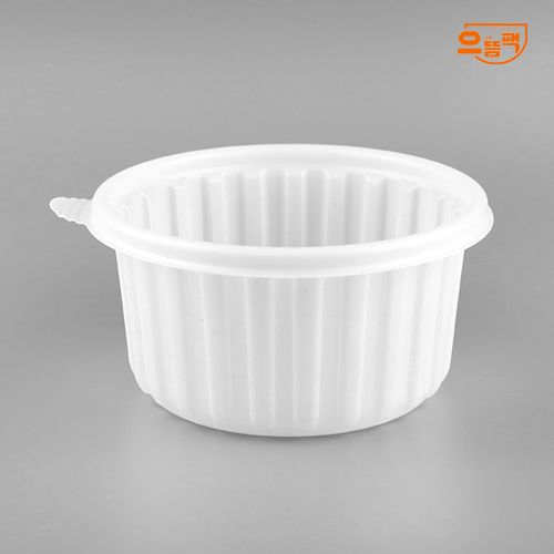 158Ø 탕용기 중 300개 세트 (백색/PP/AJ)