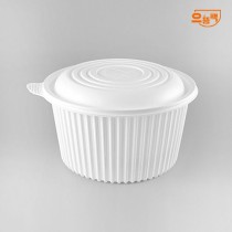 270Ø 탕용기 왕대 50개 세트 (백색/PP/AJ)