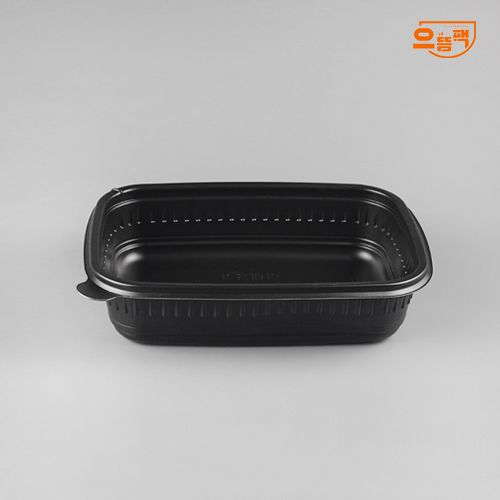 사각죽용기 소 500개 세트 (검정/PP/AJ)