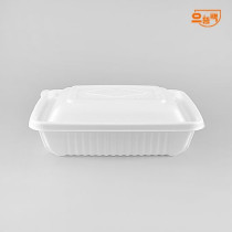 사각찜용기 소 50개 세트 (백색/PP/SDP)