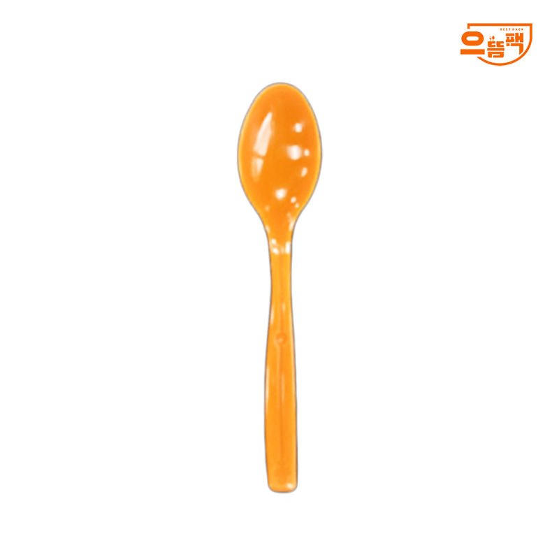 다용도 A수저 (개별포장/PP/주황) 100개